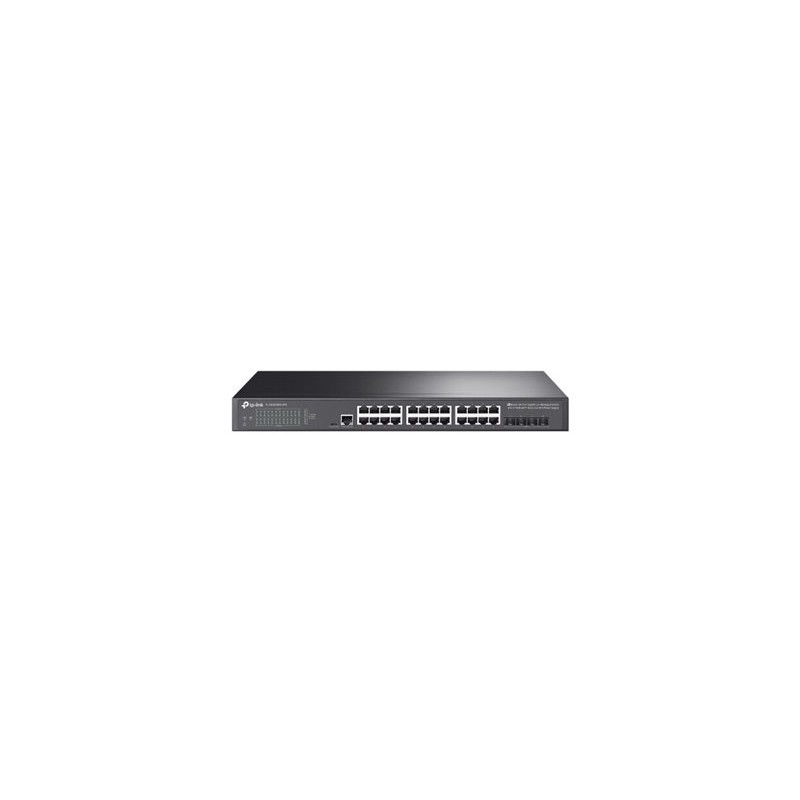 TP-Link JetStream TL-SG3428X-UPS V1 - Přepínač - řízený - 24 x 10/100/1000 + 4 x 10 Gigabit SFP+ - Lze montovat do rozvaděče