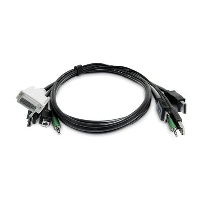 StarTech.com - Kabel adaptéru - kompatibilní s TAA - USB typ B, DisplayPort, DVI-D, audio jack 3,5 mm do USB, HDMI