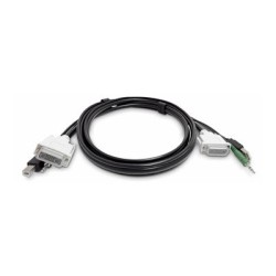 StarTech.com - Kabel klávesnice / videa / myši (KVM) - kompatibilní s TAA - USB typ A, DVI, audio jack 3,5 mm (M… SKDVMMKVM06TAA