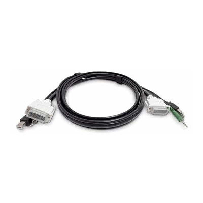 StarTech.com - Kabel klávesnice / videa / myši (KVM) - kompatibilní s TAA - USB typ A, DVI, audio jack 3,5 mm (M… SKDVMMKVM06TAA