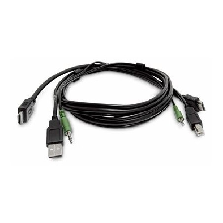 StarTech.com - Kabel adaptéru - kompatibilní s TAA - HDMI, USB typ A, audio jack 3,5 mm s piny (male) do HDMI, U… SKHDMMKVM10TAA