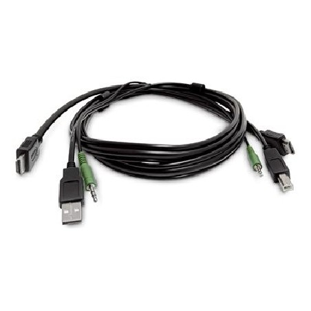 StarTech.com - Kabel adaptéru - HDMI, USB typ A, audio jack 3,5 mm s piny (male) do HDMI, USB Type B, audio jack 3,5 mm s piny