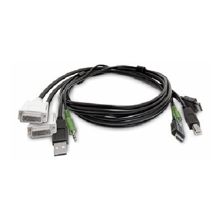 StarTech.com - Kabel adaptéru - kompatibilní s TAA - USB typ A, DVI, audio jack 3,5 mm s piny (male) do HDMI, USB Type B, audio