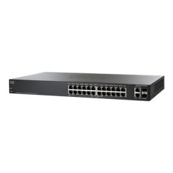 Cisco Small Business Smart SF200-24P - Přepínač - řízený - 12 x 10/100 (PoE) + 12 x 10/100 + 2 x kombinace Gigabit SFP
