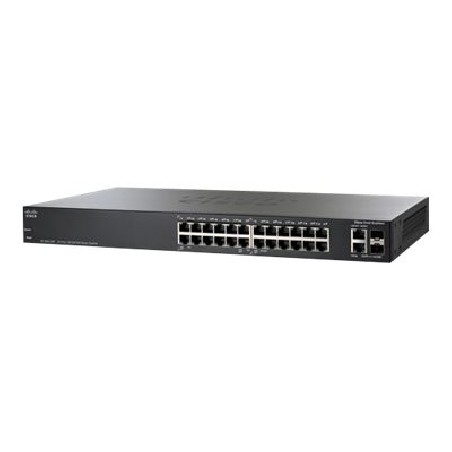 Cisco Small Business Smart SF200-24P - Přepínač - řízený - 12 x 10/100 (PoE) + 12 x 10/100 + 2 x kombinace Gigabit SFP