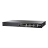 Cisco Small Business Smart SF200-24P - Přepínač - řízený - 12 x 10/100 (PoE) + 12 x 10/100 + 2 x kombinace Gigabit SFP