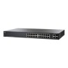 Cisco Small Business Smart SF200-24 - Přepínač - řízený - 24 x 10/100 + 2 x kombinace Gigabit SFP - desktop, Lze montovat do
