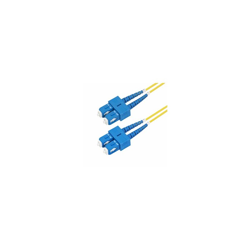 StarTech.com 5m (16.4ft) SC to SC (UPC) OS2 Single Mode Duplex Fiber Optic Cable, 9/125?m, Laser Optimized, 40G/100G Zipcord