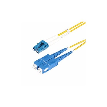StarTech.com 25m (82ft) LC to SC (UPC) OS2 Single Mode Duplex Fiber Optic Cable, 9/125?m, Laser Optimized, 10G, Bend