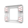 Compulocks Universal Invisible Mount Plate - Upevňovací komponent (univerzální montážní deska) - pro notebook (počítač) - bílá