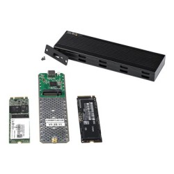 StarTech.com USB-C 10Gbps to M.2 NVMe or M.2 SATA SSD Enclosure, External M.2 PCIe/SATA NGFF SSD Enclosure, Portable Aluminum