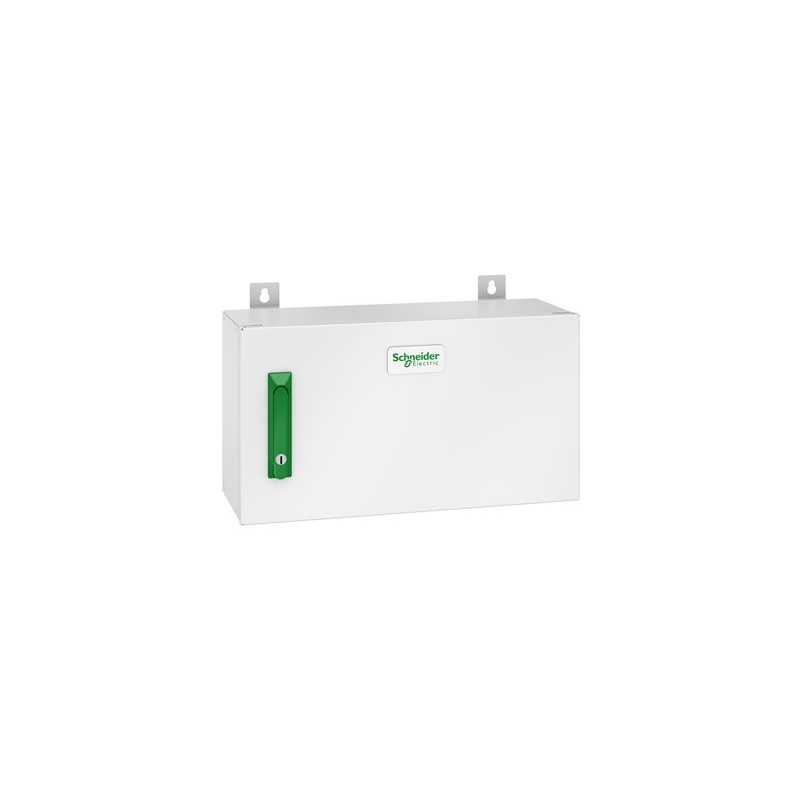 Schneider Electric - UPS backfeed box - třífázový výkonový stykač 95 A, spodní připojení - montáž na stěnu - bílá, RAL 9003