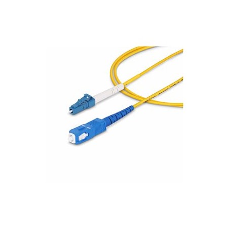 StarTech.com 10m (32.8ft) LC to SC (UPC) OS2 Single Mode Simplex Fiber Optic Cable, 9/125?m, Laser Optimized, 40G/100G, Bend