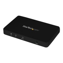 StarTech.com HDMI Splitter 1 In 2 Out - 4k 30Hz - 2 Port - Aluminum - HDMI Multi Port - HDMI Audio Splitter (ST122HD4K)