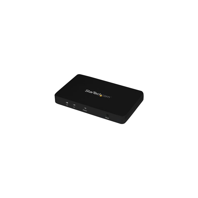 StarTech.com HDMI Splitter 1 In 2 Out - 4k 30Hz - 2 Port - Aluminum - HDMI Multi Port - HDMI Audio Splitter (ST122HD4K)