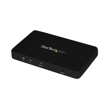 StarTech.com HDMI Splitter 1 In 2 Out - 4k 30Hz - 2 Port - Aluminum - HDMI Multi Port - HDMI Audio Splitter (ST122HD4K)