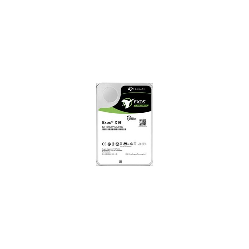 Seagate Exos X16 ST14000NM004G - Pevný disk - šifrovaný - 14 TB - interní - SAS 12Gb/s - 7200 ot/min. - vyrovnávací paměť: 256