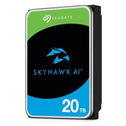 Seagate SkyHawk AI ST20000VE002 - Pevný disk - 20 TB - interní - 3.5" - SATA 6Gb/s - vyrovnávací paměť: 256 MB - s 3 roky