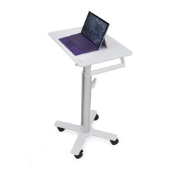 Ergotron StyleView S-Tablet Cart - Vozík - pro tablet - uzamykatelný - ocel s práškovým nátěrem - bílá, hliník - velikost
