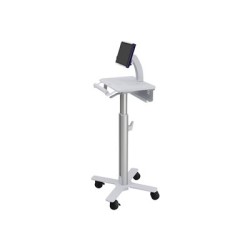 Ergotron StyleView Tablet Cart, SV10 - Vozík - pro tablet/klávesnice - zdravotní - kov - bílá, hliník - velikost obrazovky: až