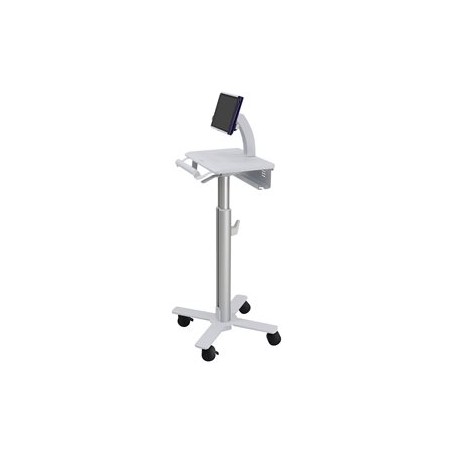 Ergotron StyleView Tablet Cart, SV10 - Vozík - pro tablet/klávesnice - zdravotní - kov - bílá, hliník - velikost obrazovky: až