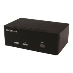 StarTech.com 2 Port VGA KVM Switch - Dual VGA - Hot-key & Audio Support - 1920x1200 KVM Switch - KVM Video Switch