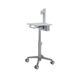 Ergotron StyleView Lean WOW SV10 - Vozík - lehký provoz - pro LCD displej / PC vybavení - zdravotní - bílá, hliník - velikost