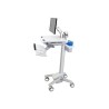 Ergotron StyleView - Vozík - pro LCD displej / PC vybavení - zdravotní - plast, hliník, pozinkovaná ocel - šedá, bílá… SV4162000
