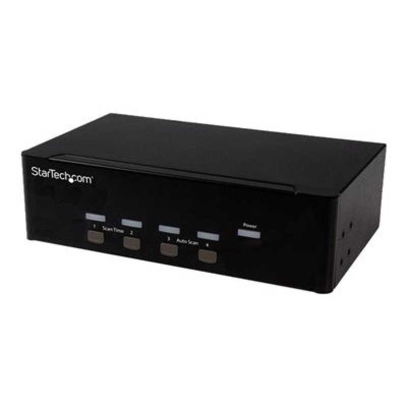 StarTech.com 4 Port VGA KVM Switch - Dual VGA - Hot-key & Audio Support - 1920x1200 KVM Switch - KVM Video Switch