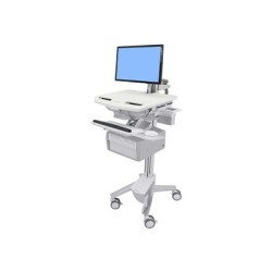 Ergotron StyleView - Vozík - otevřená architektura - pro LCD displej / PC vybavení - plast, hliník, pozinkovaná ocel - velikost