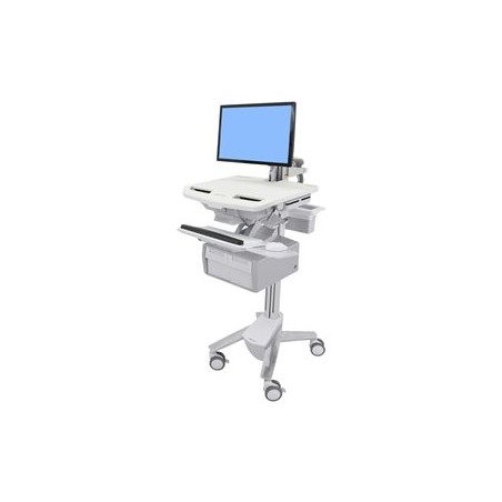 Ergotron StyleView - Vozík - otevřená architektura - pro LCD displej / PC vybavení - plast, hliník, pozinkovaná ocel - velikost