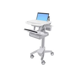 Ergotron StyleView Laptop Cart, 2 Drawers - Vozík - otevřená architektura - pro notebook / PC vybavení - hliník, pozinkovaná