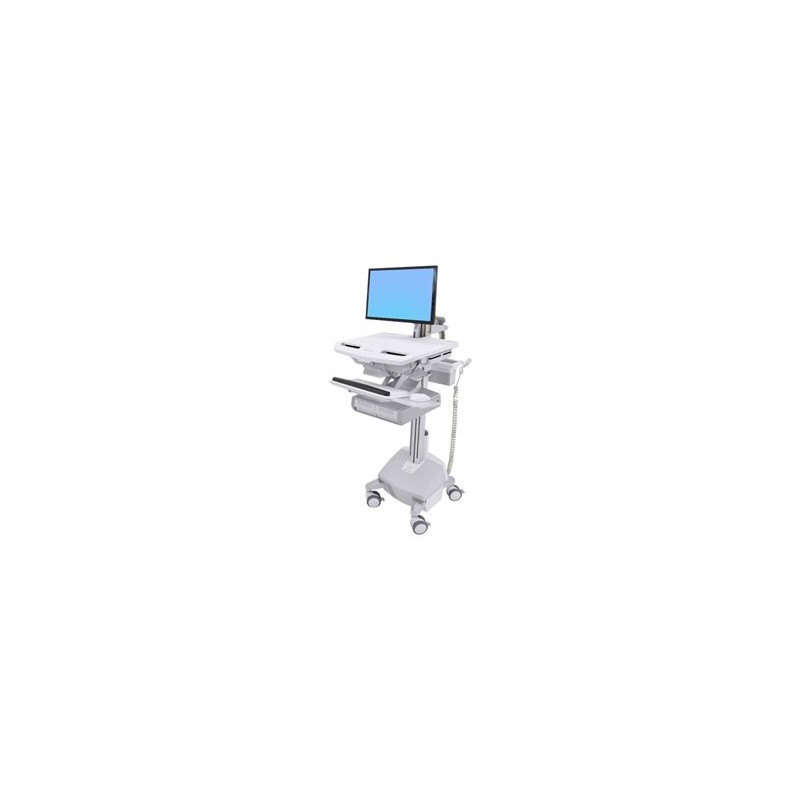 Ergotron StyleView Cart with LCD Arm, LiFe Powered, 2 Drawers - Vozík - otevřená architektura - pro LCD displej / PC vybavení