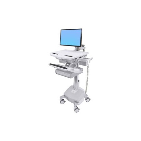 Ergotron StyleView Cart with LCD Arm, LiFe Powered, 2 Drawers - Vozík - otevřená architektura - pro LCD displej / PC vybavení