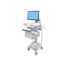 Ergotron StyleView Cart with LCD Arm, LiFe Powered, 1 Tall Drawer - Vozík - pro LCD displej / PC vybavení - uzamykatelný