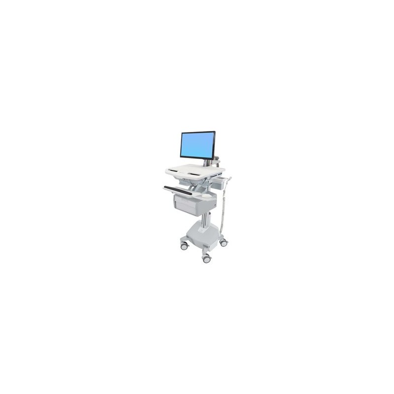 Ergotron StyleView Cart with LCD Arm, LiFe Powered, 1 Tall Drawer - Vozík - pro LCD displej / PC vybavení - uzamykatelný