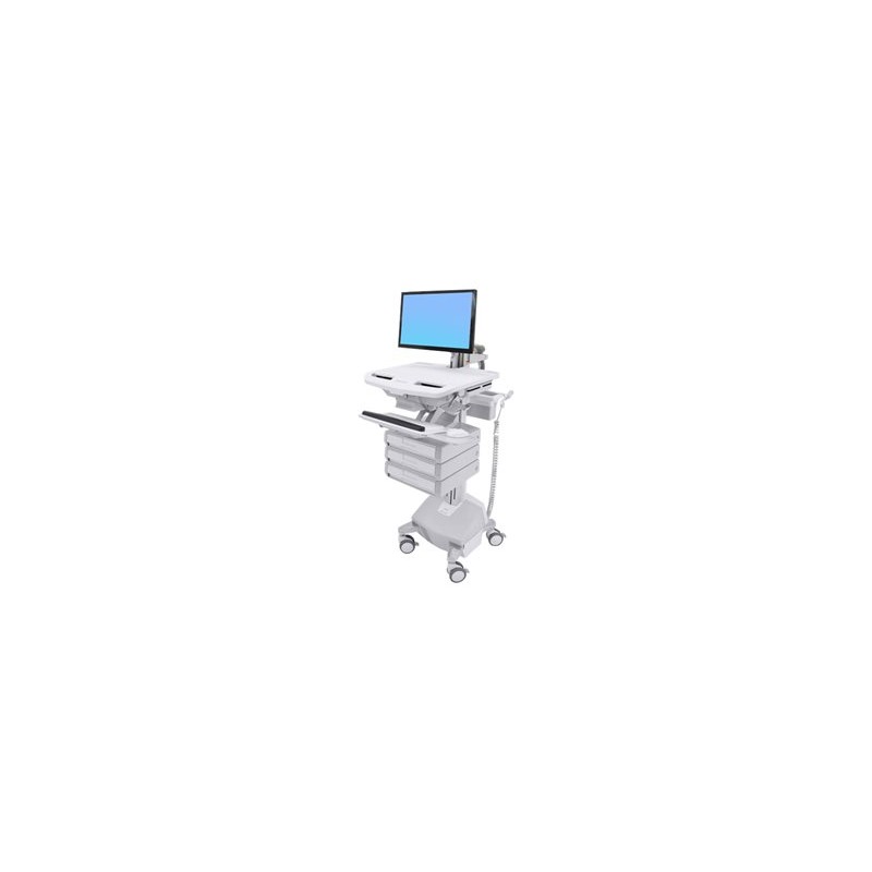 Ergotron StyleView Cart with LCD Arm, LiFe Powered, 3 Drawers - Vozík - otevřená architektura - pro LCD displej / PC vybavení