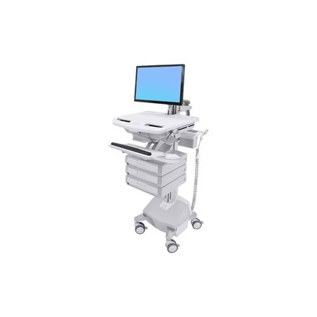 Ergotron StyleView Cart with LCD Arm, LiFe Powered, 3 Drawers - Vozík - otevřená architektura - pro LCD displej / PC vybavení
