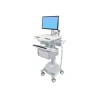 Ergotron StyleView Cart with LCD Pivot, LiFe Powered, 1 Tall Drawer - Vozík - pro LCD displej / PC vybavení - uzamykatelný