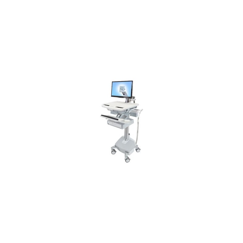 Ergotron StyleView - Vozík (pouze nabíjení) - otevřená architektura - pro LCD displej / PC vybavení - zdravotní - hliník