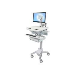 Ergotron StyleView - Vozík - otevřená architektura - pro LCD displej / PC vybavení - s čepem LCD, 1 zásuvkou (1x1)