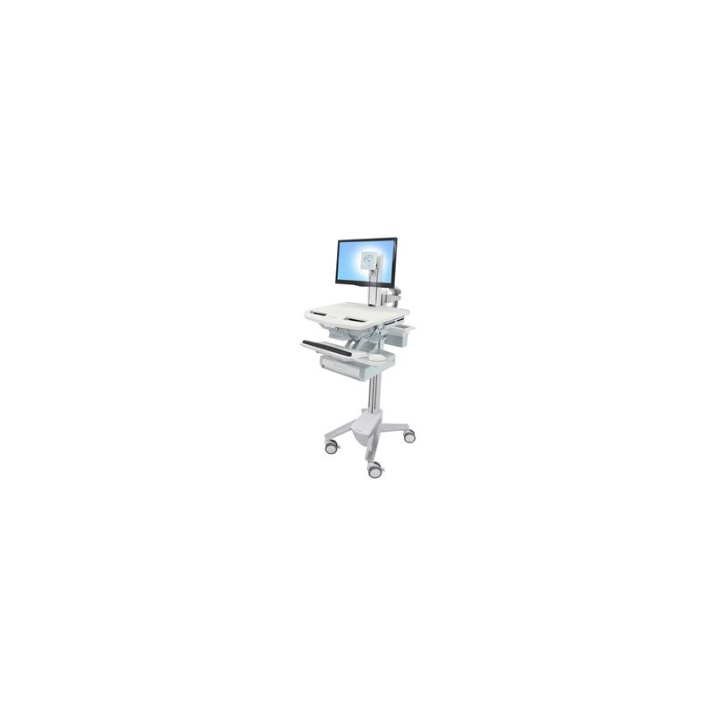 Ergotron StyleView - Vozík - otevřená architektura - pro LCD displej / PC vybavení - s čepem LCD, 1 zásuvkou (1x1)