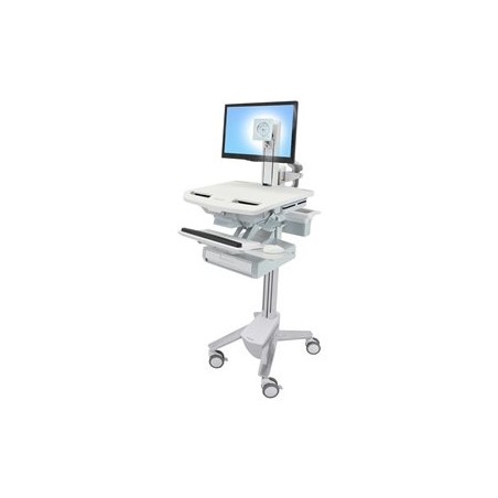 Ergotron StyleView - Vozík - otevřená architektura - pro LCD displej / PC vybavení - s čepem LCD, 1 zásuvkou (1x1)