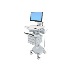 Ergotron StyleView - Vozík - otevřená architektura - pro LCD displej / PC vybavení - zdravotní - plast, hliník, pozinkovaná