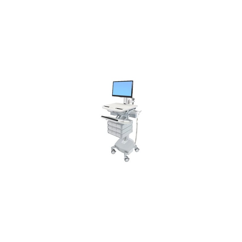 Ergotron StyleView - Vozík - otevřená architektura - pro LCD displej / PC vybavení - zdravotní - plast, hliník, pozinkovaná