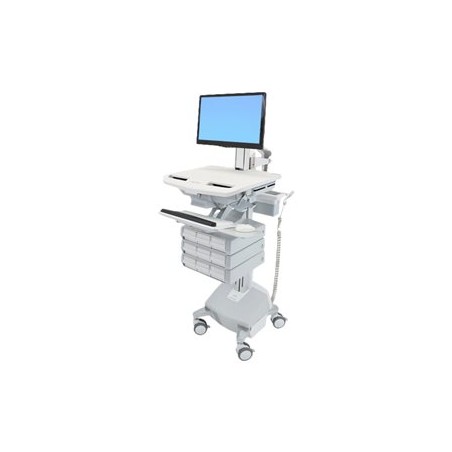 Ergotron StyleView - Vozík - otevřená architektura - pro LCD displej / PC vybavení - zdravotní - plast, hliník, pozinkovaná