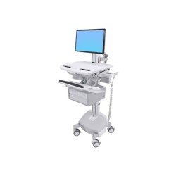 Ergotron StyleView Cart with LCD Pivot, LiFe Powered, 2 Tall Drawers - Vozík - otevřená architektura - pro LCD displej / PC
