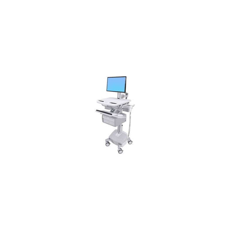 Ergotron StyleView Cart with LCD Pivot, LiFe Powered, 2 Tall Drawers - Vozík - otevřená architektura - pro LCD displej / PC