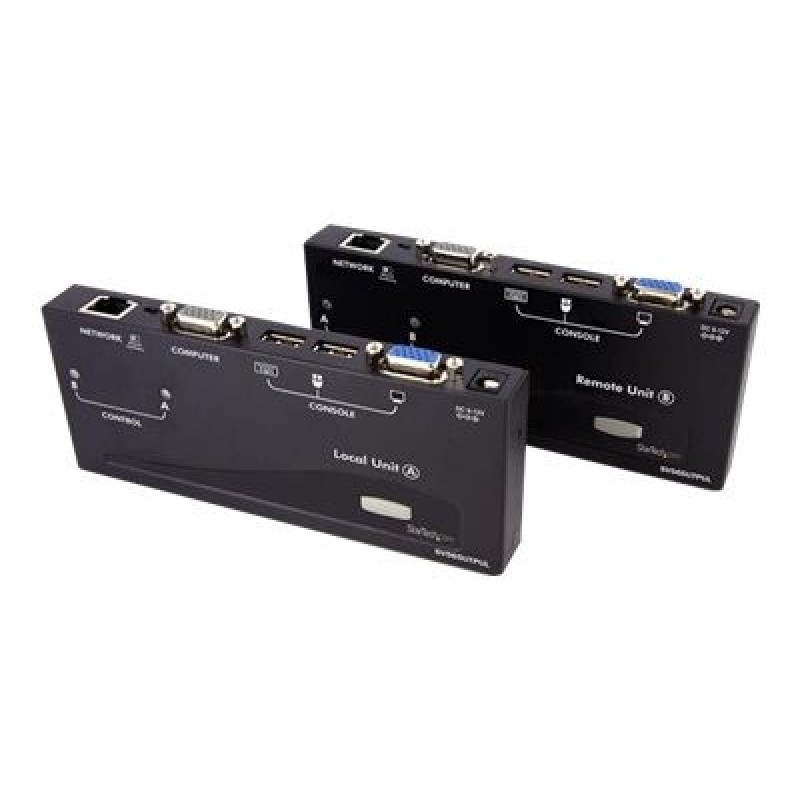 StarTech.com Long Range 1000 ft USB VGA KVM Over CAT5/5e CAT6 UTP Extender - KVM Console Over Ethernet for multiple