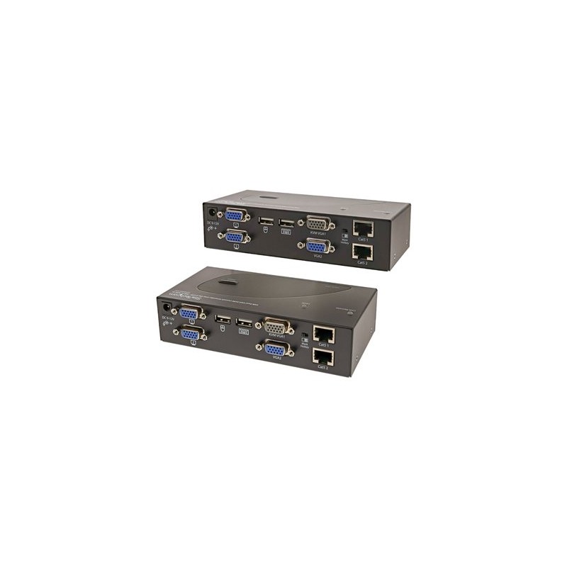 StarTech.com 650 ft/200m USB 2.0 Dual VGA KVM Console Extender over Cat5 UTP -for Dual VGA, USB-enabled PC or KVM Switch - Upto